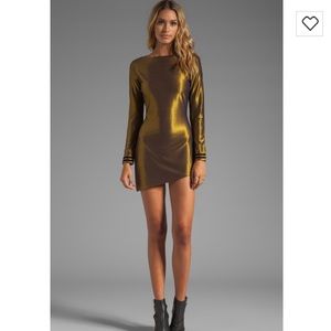 One Teaspoon Bronze Mini Treasure Dress